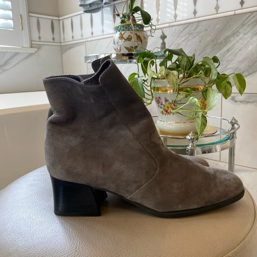 Arche Suede Booties Gray EU 41